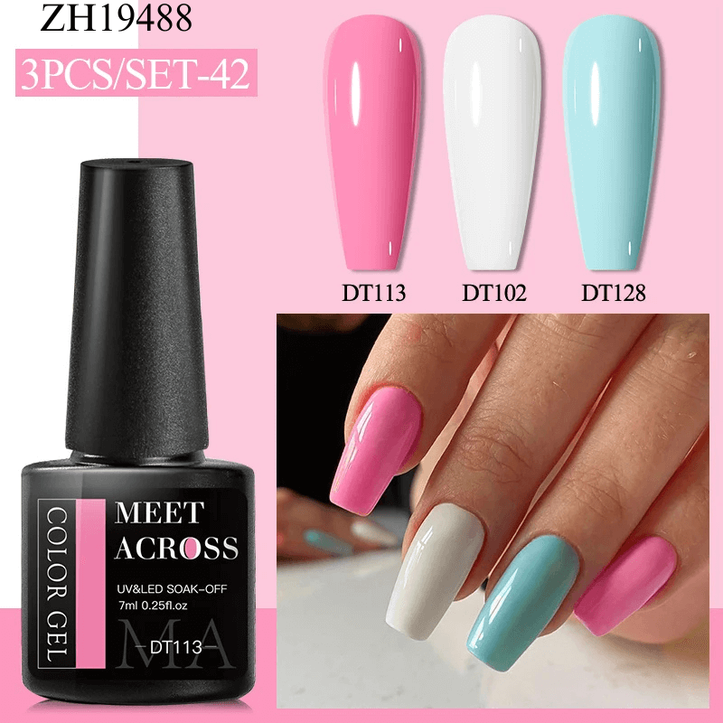 3Pcs Complementary Color Nail Polish sets