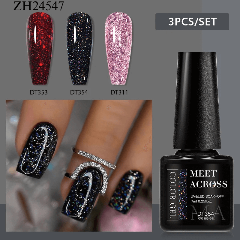 3Pcs Complementary Color Nail Polish sets