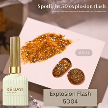 Load image into Gallery viewer, 15ML Translucent Flash and Explosive Flash Reflective Glitter Gel Top Coat
