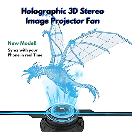 42cm 224LED Holographic 3D Stereo image Projector Fan