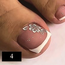 Load image into Gallery viewer, 24pcs Summer  Press on False Toe Nails
