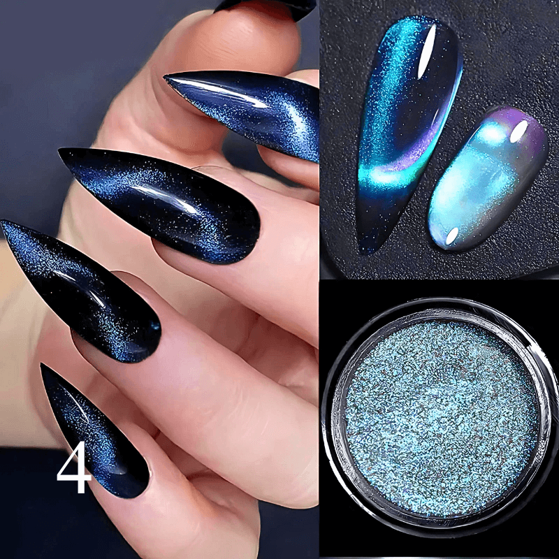 9D Chrome Cat Magnet Nail Glitter Powder