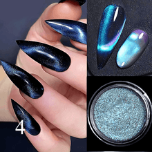 Load image into Gallery viewer, 9D Chrome Cat Magnet Nail Glitter Powder
