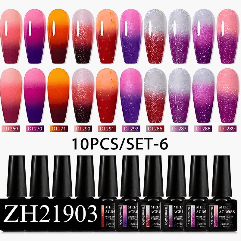 10-12 Pcs/set 3 Layer Thermal Gel Nail Polish