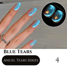 Load image into Gallery viewer, 5ML Blue Tears Magic Color Laser Cat Eye Magnetic Gel Polish
