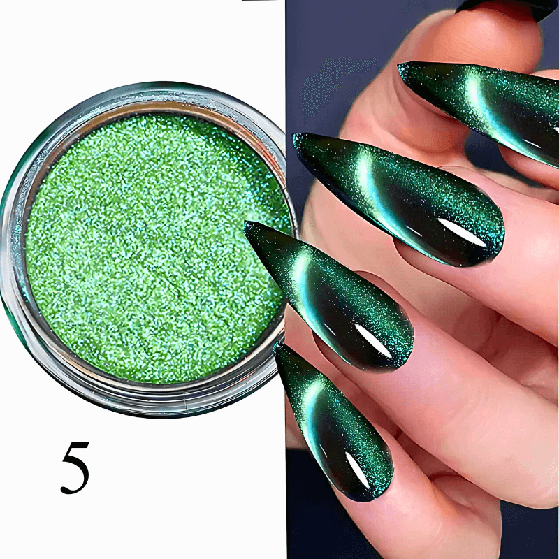 9D Chrome Cat Magnet Nail Glitter Powder