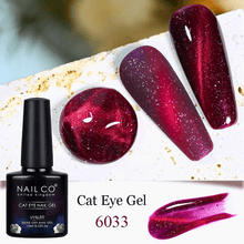 Load image into Gallery viewer, Transparent Crystal Cat Eye Magnetic Gel Polish
