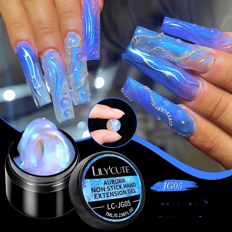 Aurora Non-Stick Hand Solid Extension Nail Gel Polish