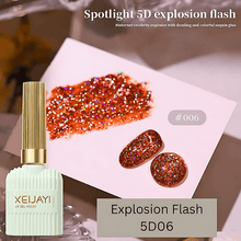 Load image into Gallery viewer, 15ML Translucent Flash and Explosive Flash Reflective Glitter Gel Top Coat
