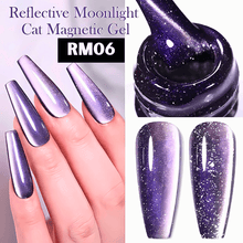 Load image into Gallery viewer, 10ML Reflective Moonlight Cat Magnetic Gel Nail Polish
