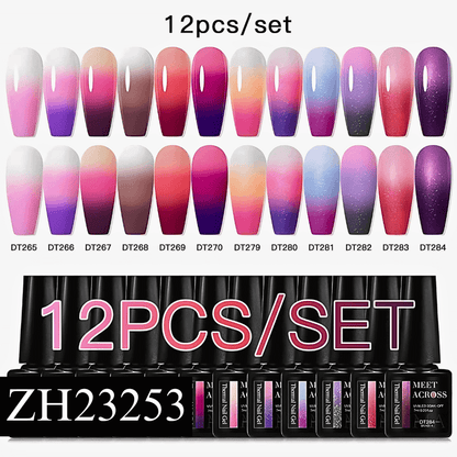 10-12 Pcs/set 3 Layer Thermal Gel Nail Polish