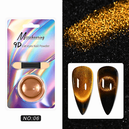 9D Glitter Cat's Eye Magnetic Nail Powder