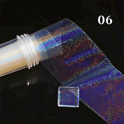 Aurora Glass Transfer Foil Film Nail Decals