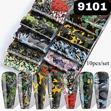 Load image into Gallery viewer, 10pcs Camouflage Stickers for Nails
