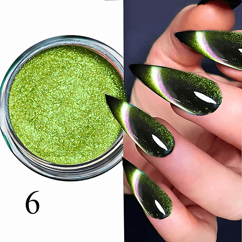 9D Chrome Cat Magnet Nail Glitter Powder