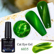 Load image into Gallery viewer, Transparent Crystal Cat Eye Magnetic Gel Polish
