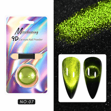 Load image into Gallery viewer, 9D Glitter Cat&#39;s Eye Magnetic Nail Powder
