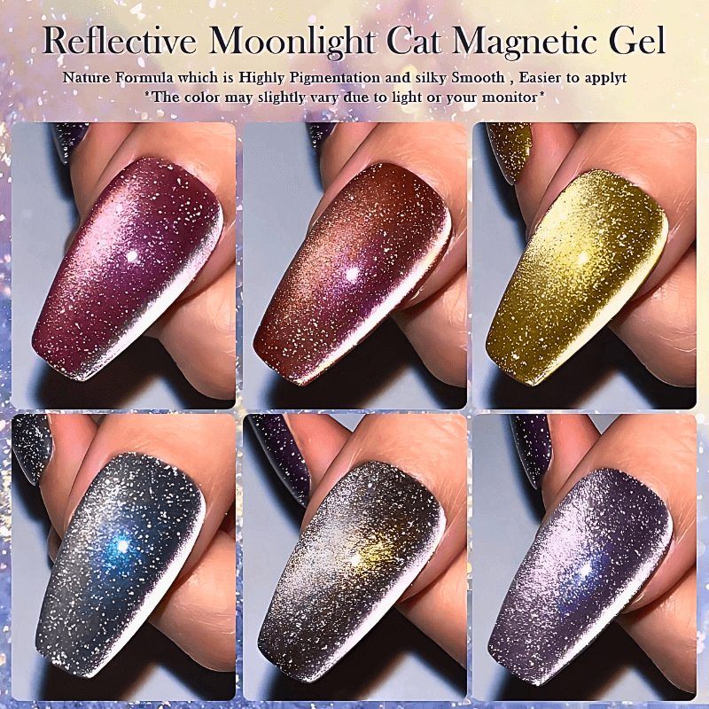 10ML Reflective Moonlight Cat Magnetic Gel Nail Polish