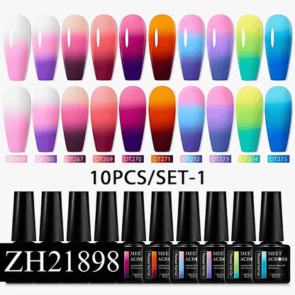 10-12 Pcs/set 3 Layer Thermal Gel Nail Polish