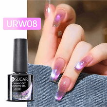 Load image into Gallery viewer, 7ml Rainbow Crystal Double Light Cat Magnetic Gel
