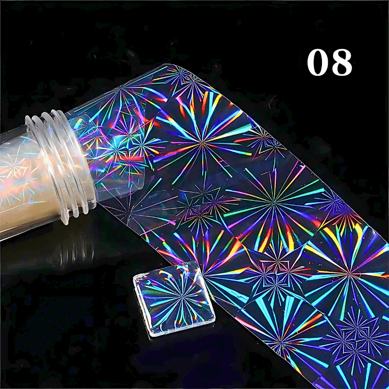 Aurora Glass Transfer Foil Film Nail Decals