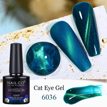 Load image into Gallery viewer, Transparent Crystal Cat Eye Magnetic Gel Polish
