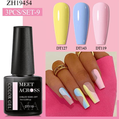 3Pcs Complementary Color Nail Polish sets