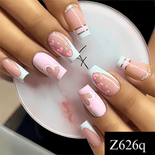 Load image into Gallery viewer, 24Pcs Long Square Head Designer Acrylic Nail Tips
