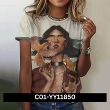 Load image into Gallery viewer, Women&#39;s Cartoon Characters Print T-Shirt
