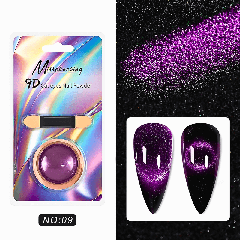 9D Glitter Cat's Eye Magnetic Nail Powder