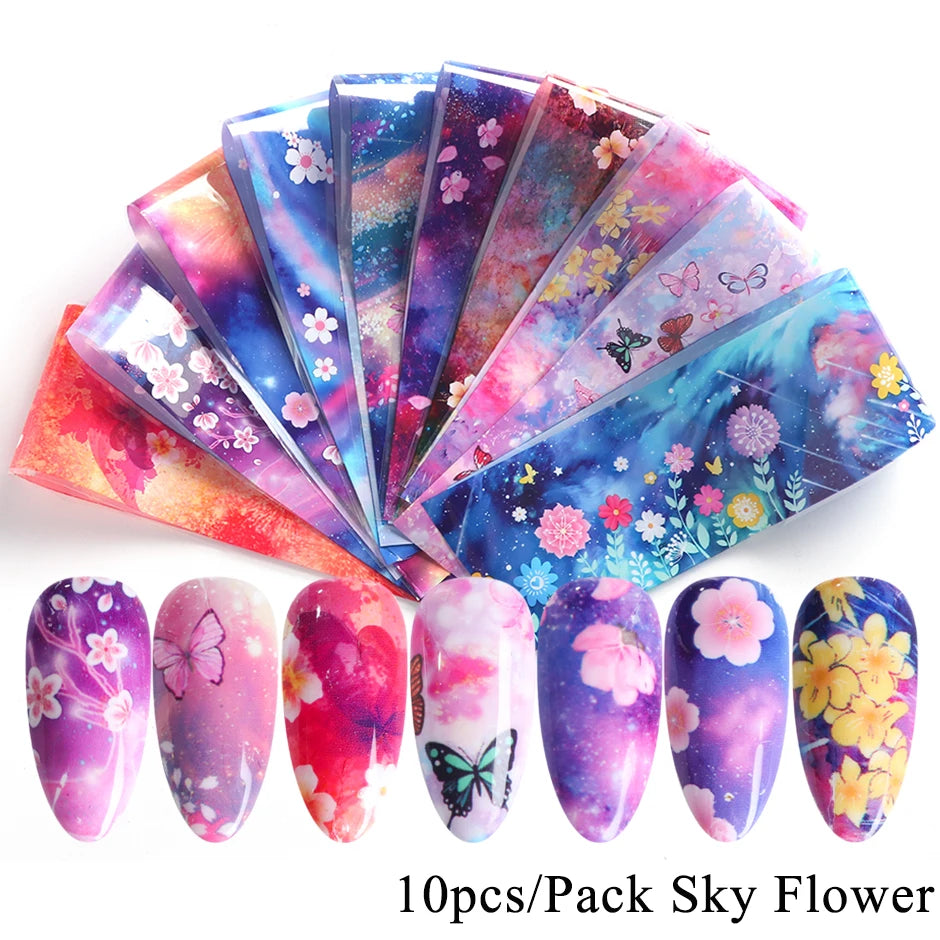 10pcs Camouflage Como Stickers for Nails