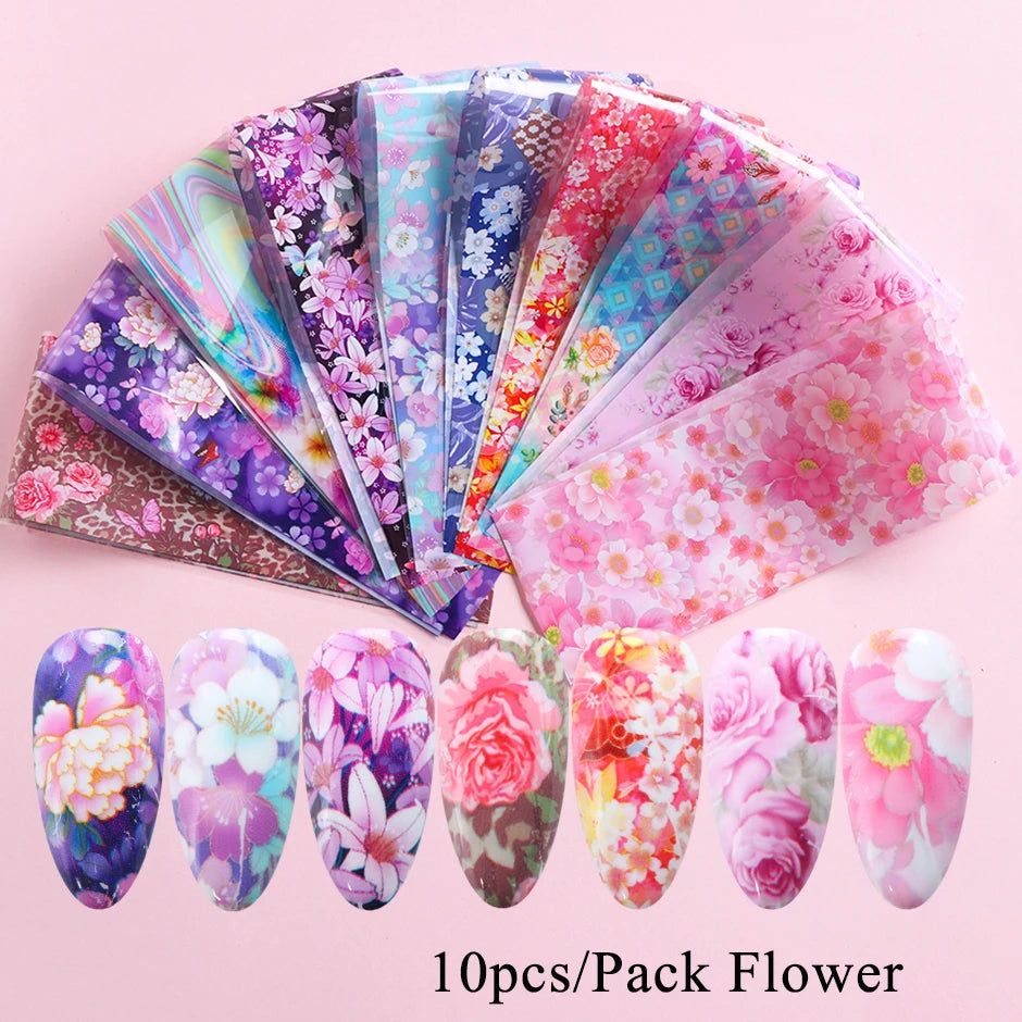 10pcs Camouflage Como Stickers for Nails