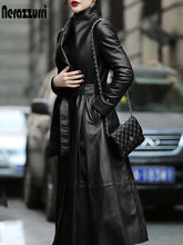 Load image into Gallery viewer, Women&#39;s Elegant Soft Faux Leather Trench Coat
