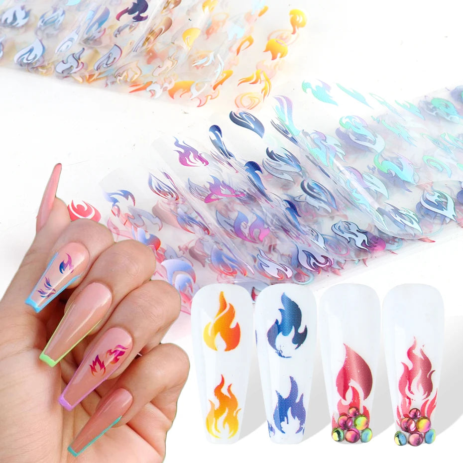 10pcs Camouflage Como Stickers for Nails