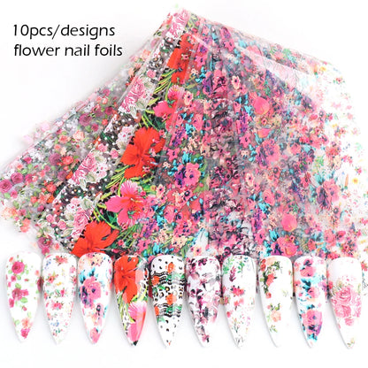 10pcs Camouflage Como Stickers for Nails