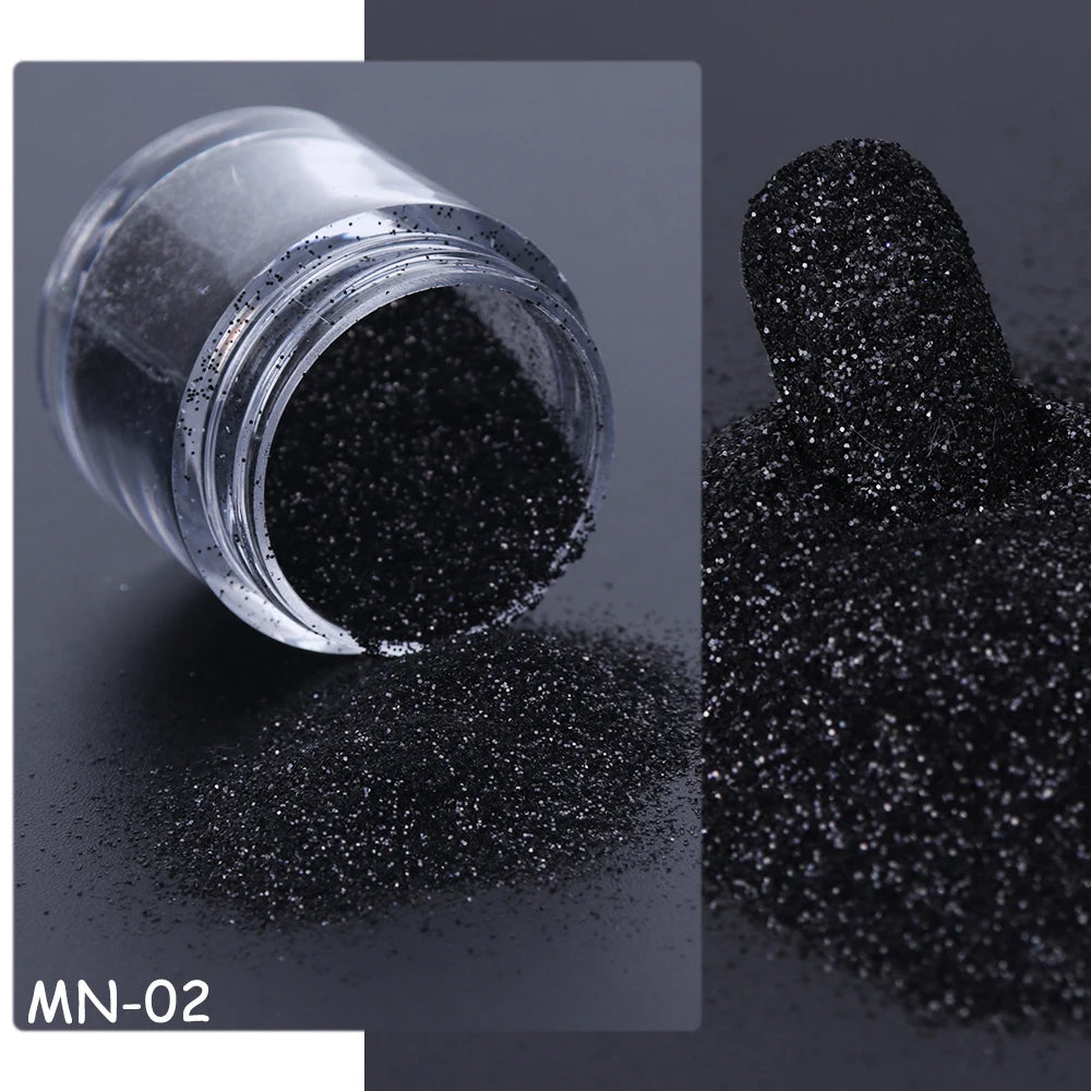 Black / White Nail Sugar Powder