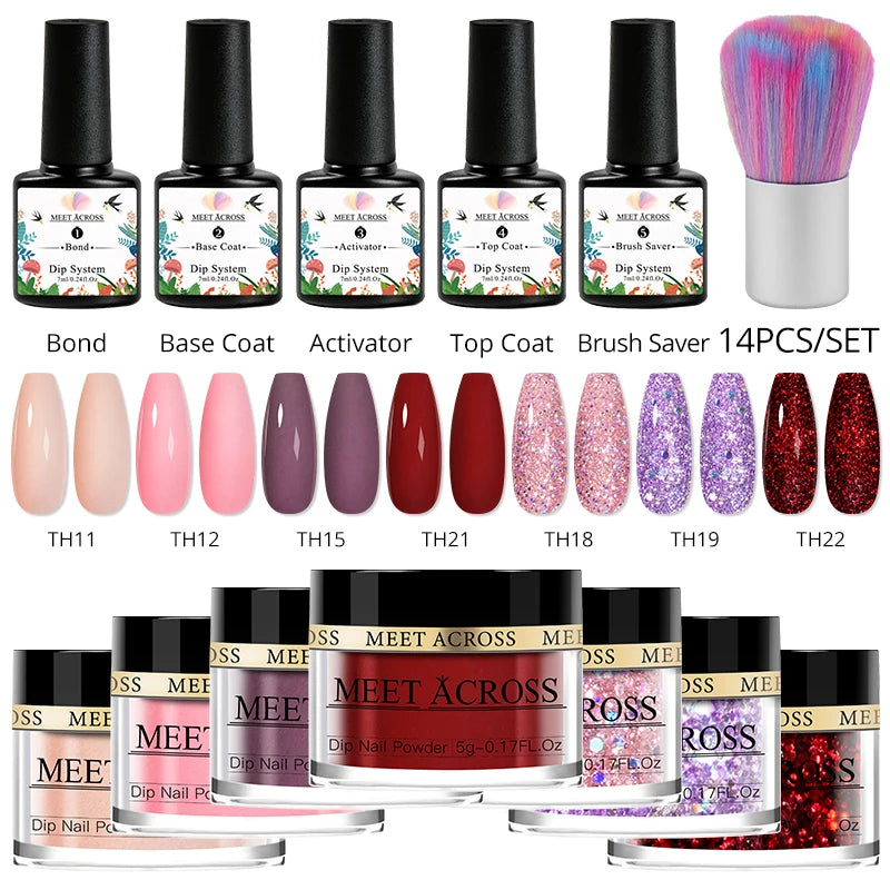 Glitter Dipping Powder Nail Kit