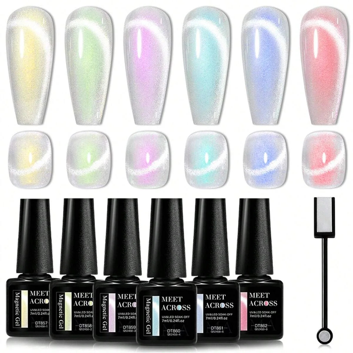 7ml Cat Magnetic Gel Nail Polish Sets With Magnetic Stick