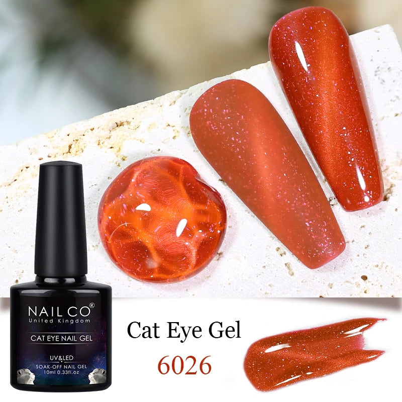 Transparent Crystal Cat Eye  Magnetic Gel Polish