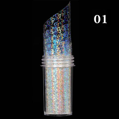 4x100cm  Aurora Holographic Nail Transfer Decals