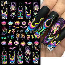 Load image into Gallery viewer, 3D Halloween Nail Art Stickers
