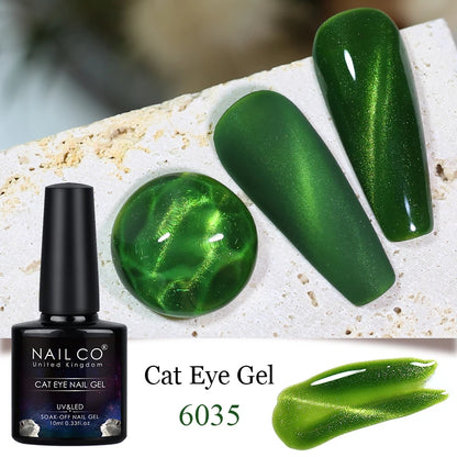 Transparent Crystal Cat Eye  Magnetic Gel Polish