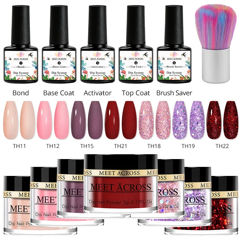 Glitter Dipping Powder Nail Kit