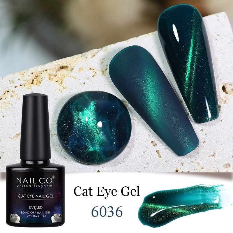 Transparent Crystal Cat Eye  Magnetic Gel Polish