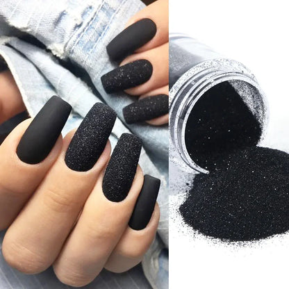 Black / White Nail Sugar Powder