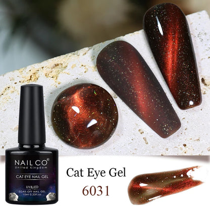 Transparent Crystal Cat Eye  Magnetic Gel Polish