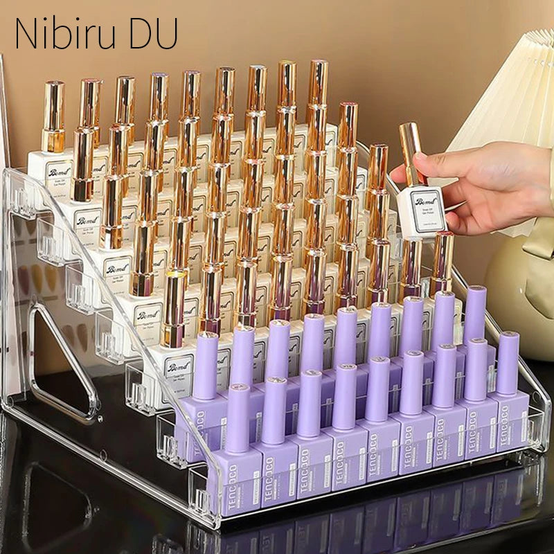 3/4/5/6/7 Layers Transparent Acrylic Nail Polish Organizer