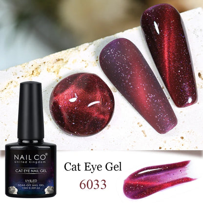 Transparent Crystal Cat Eye  Magnetic Gel Polish