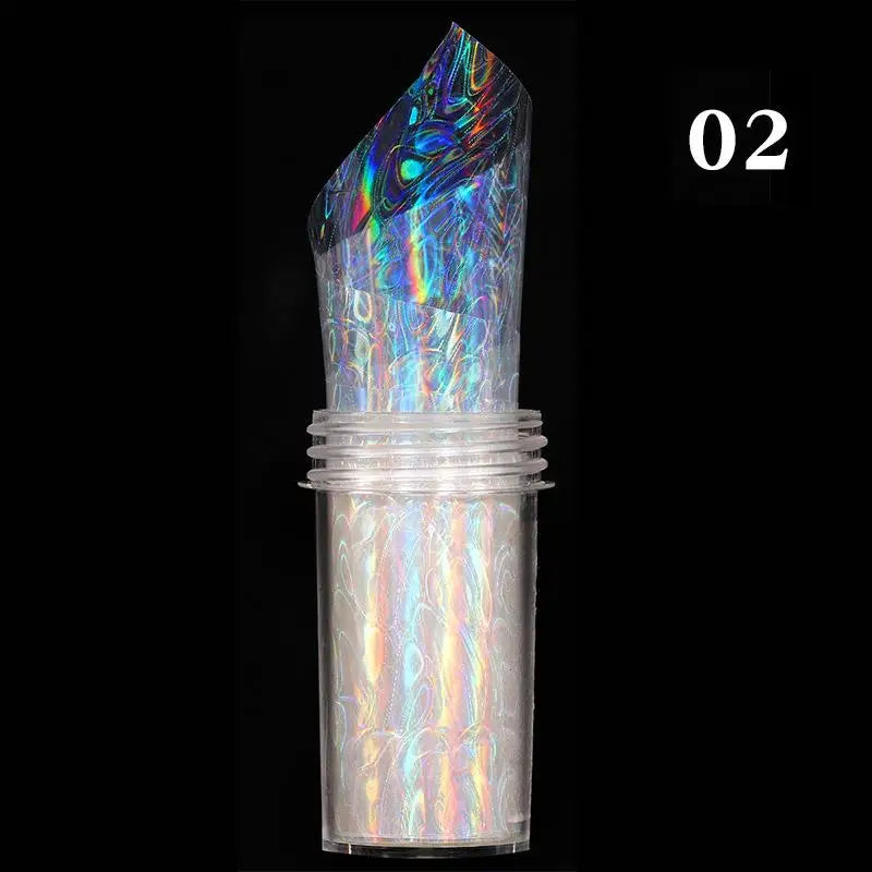 4x100cm  Aurora Holographic Nail Transfer Decals