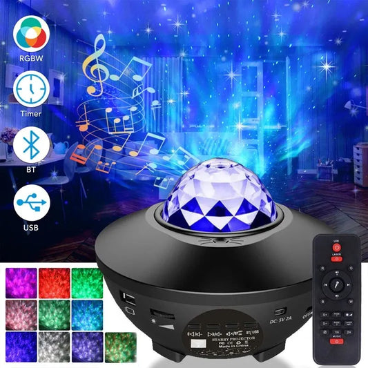 Starry Galaxy Night Light Projector